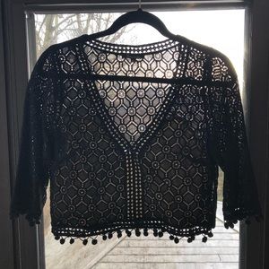 LACE CROP TOP - SIZE LARGE